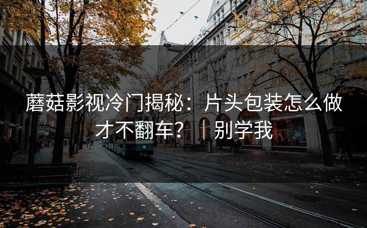 蘑菇影视冷门揭秘：片头包装怎么做才不翻车？｜别学我